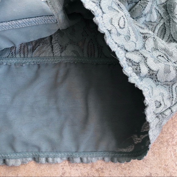 Free People Galloon Racerback Bralette Blue - Picture 4 of 7